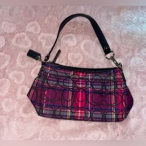 COACH PURSE | SMALL &  DAINTY WITH PLAID PATTERN | PERFECT CONDITION